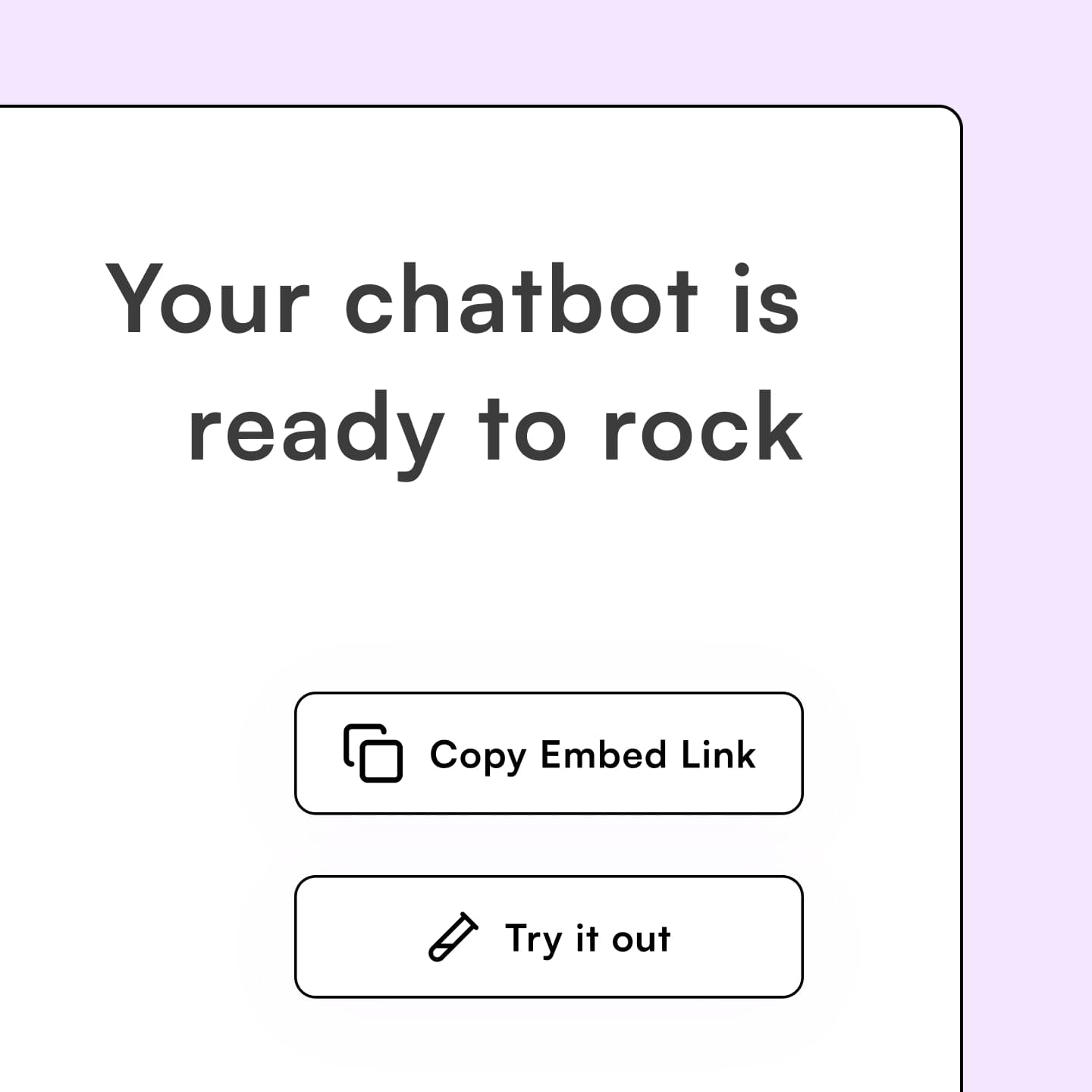 Embeed in your website