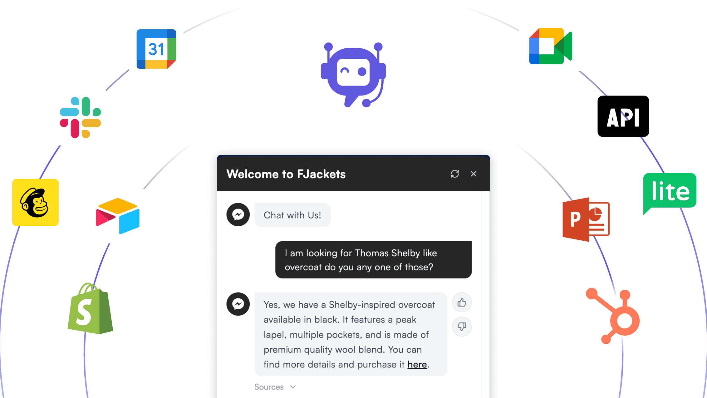 Webbotify Chatbot preview